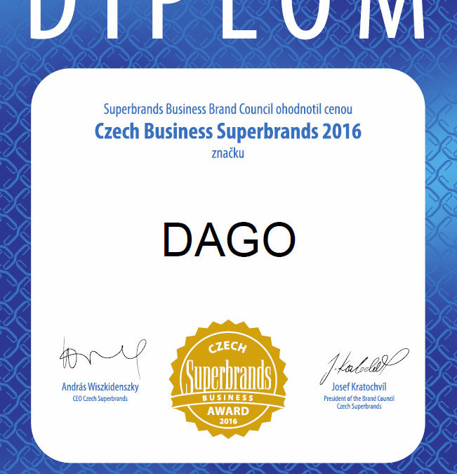 DAGO je superbrandem 2016