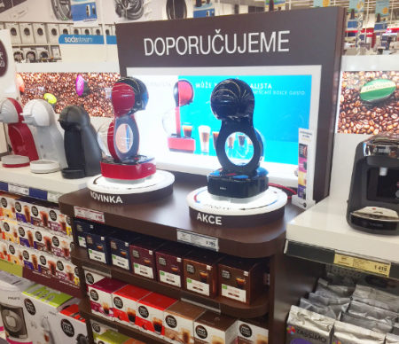 Together with Nestlé, we are improving the presentation of the capsule coffee in Electroworld stores