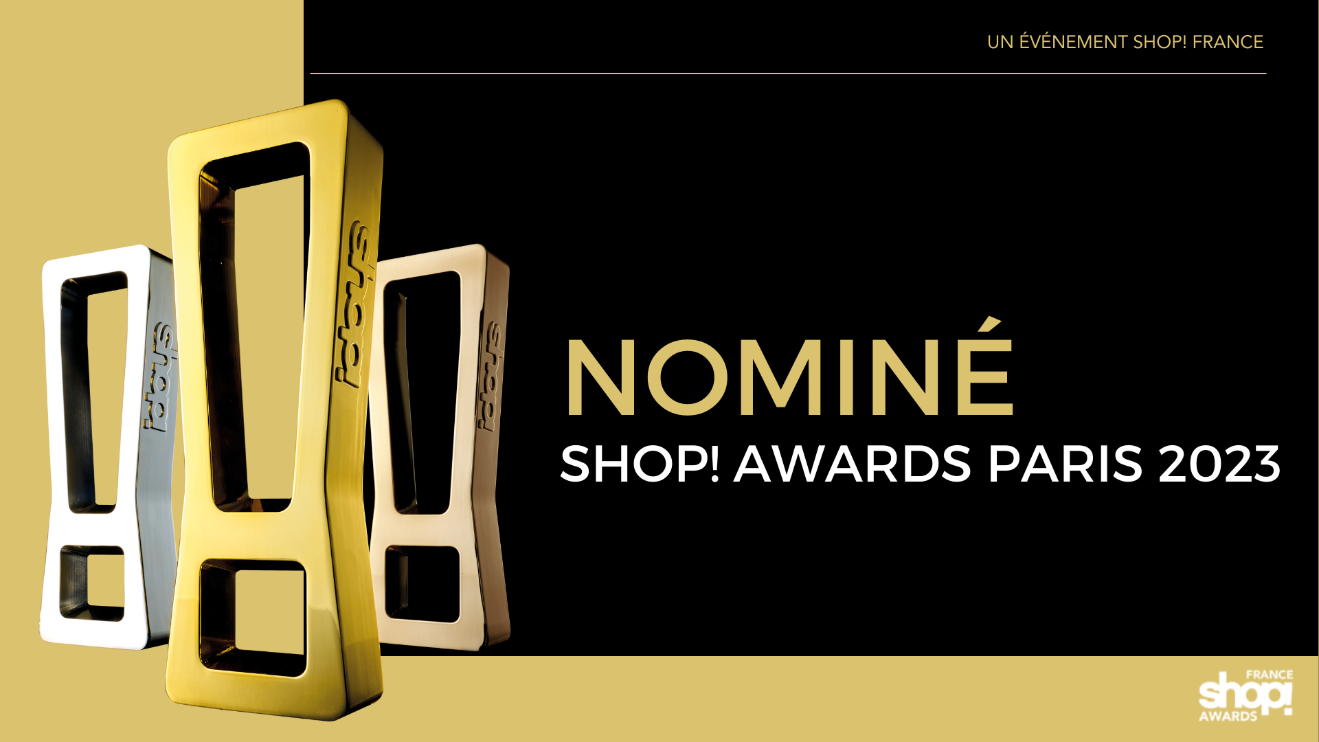 Vystavení DAGO získala dvě nominace na ceny SHOP! France Awards 2023