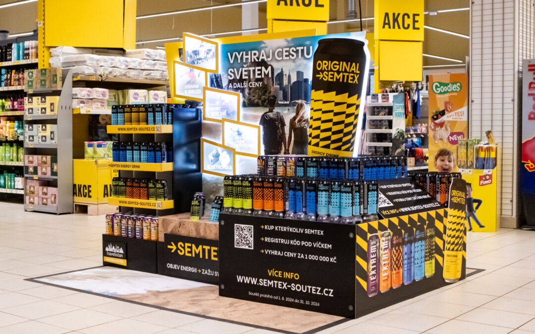 Kofola přináší energii k objevování světa se Semtex AIR, in-store komunikaci zajistilo Dago